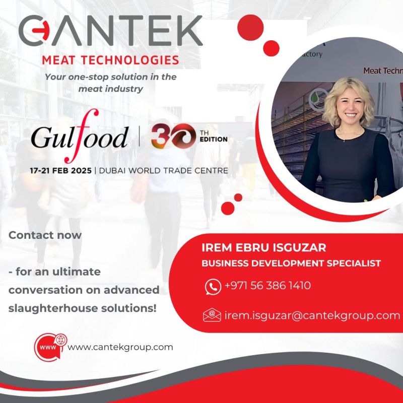 Join Cantek Meat Systems on Gulfood 2025 in Dubai!